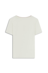Blusa Rib Retilinea Off White