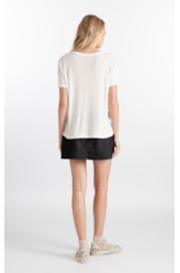 Blusa Rib Retilinea Off White