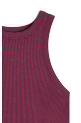 Blusa Rib Sleeveless Roxo