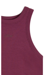 Blusa Rib Sleeveless Roxo