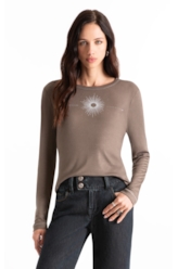 Blusa Rib Tabaco