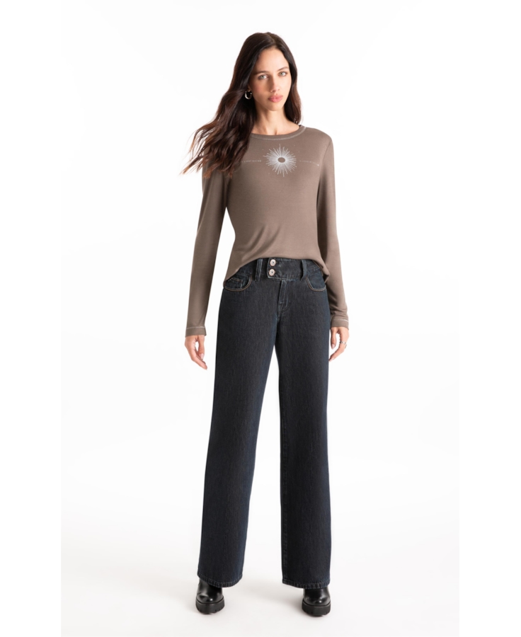 Blusa Rib Tabaco