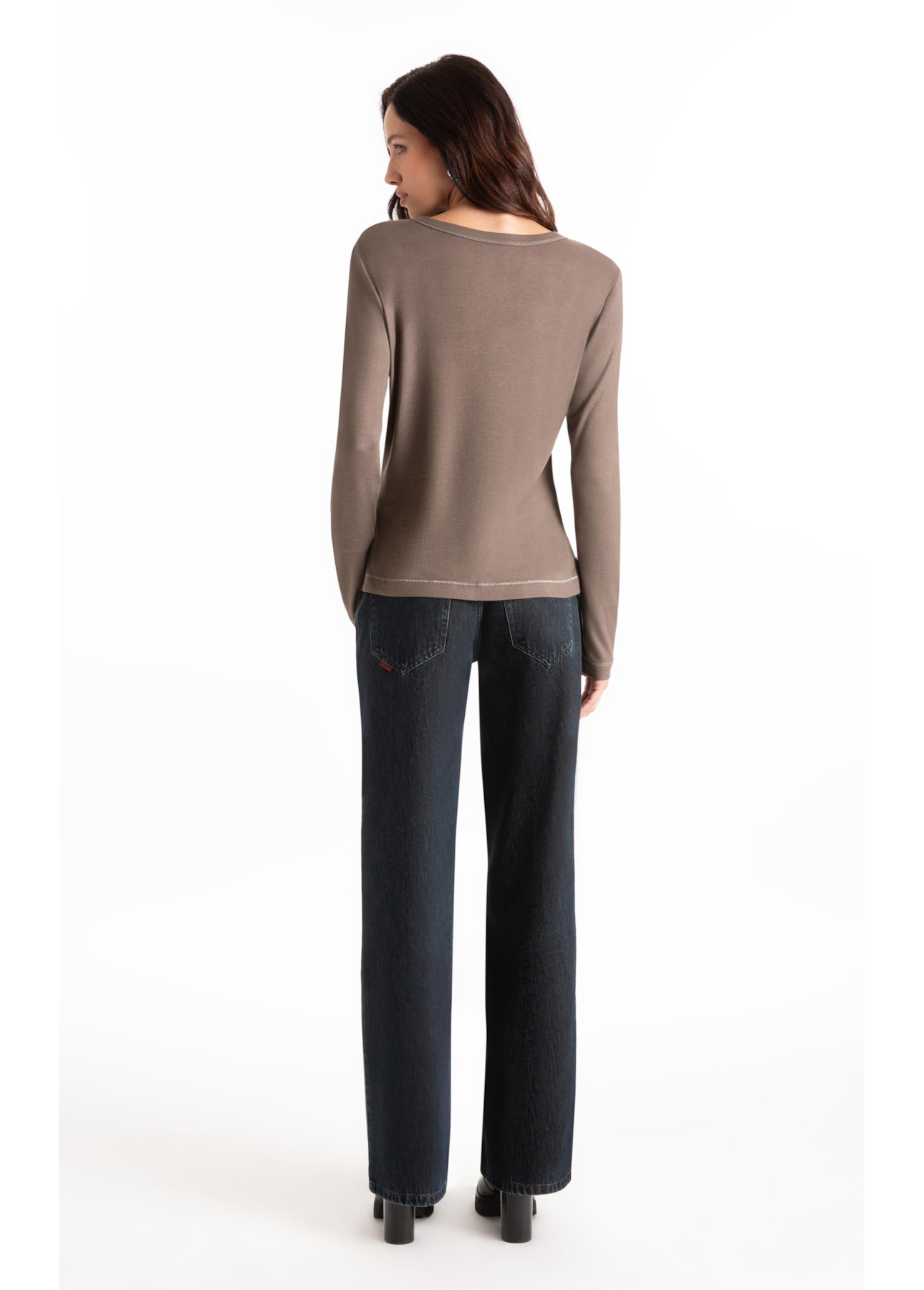 Blusa Rib Tabaco