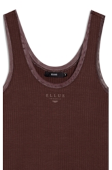 Blusa Rib Tule Ellus Originals Dark Brown