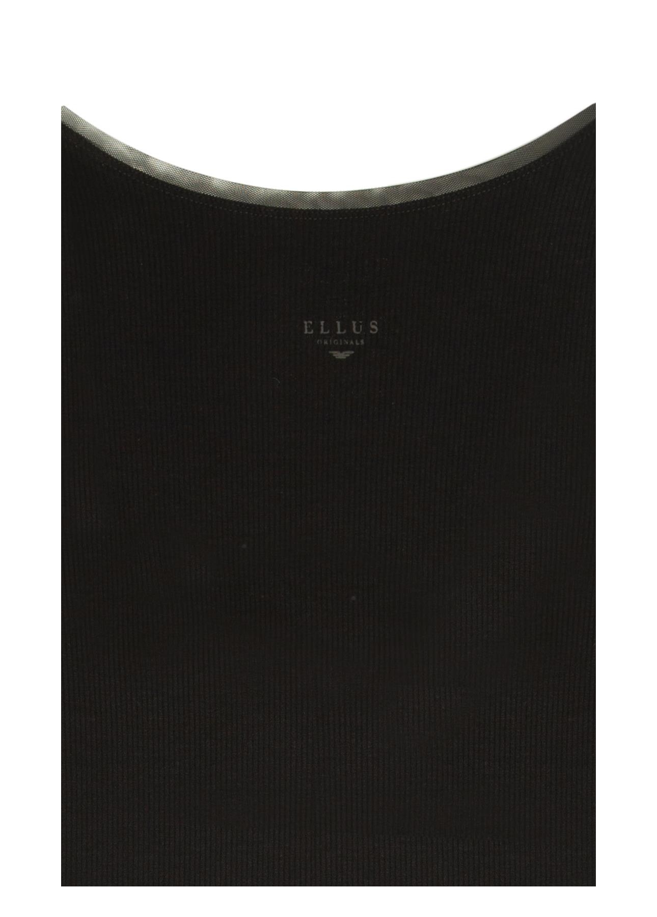 Blusa Rib Tule Ellus Originals Manga 7/8 Preto
