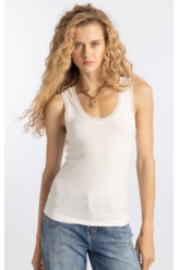 Blusa Rib Tule Ellus Originals Off White