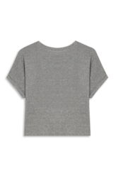 Blusa Rib Viscose Easa Mirror Hotfix Cinza Mescla