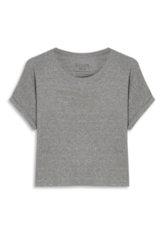 Blusa Rib Viscose Easa Mirror Hotfix Cinza Mescla