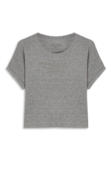 Blusa Rib Viscose Easa Mirror Hotfix Cinza Mescla