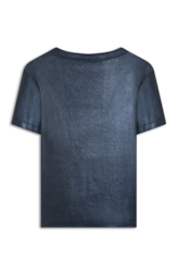 Blusa  Ribbed Foil Dark Navy