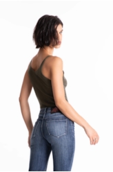 Blusa Ribbed Hotfix Knit Verde Militar