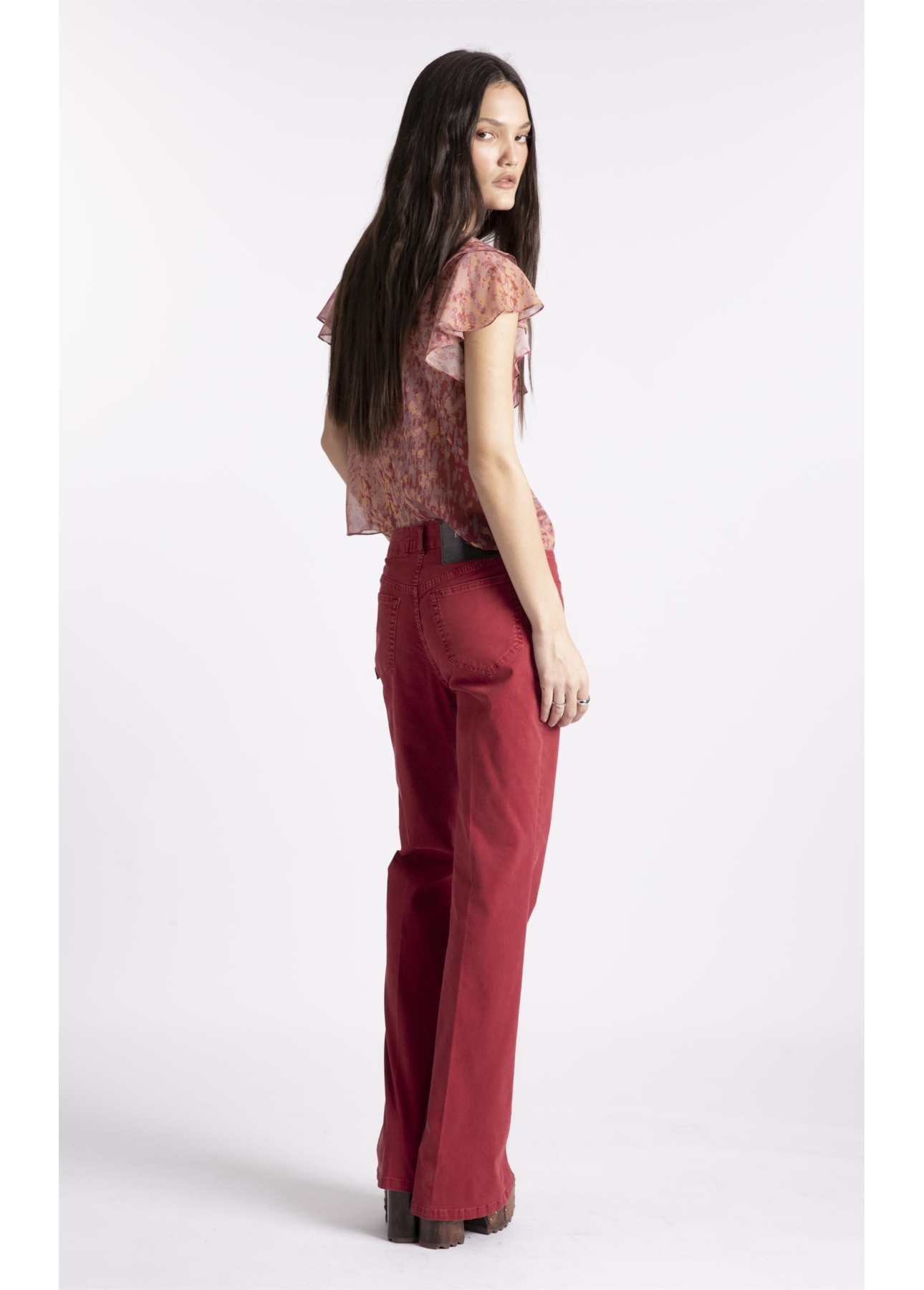 Blusa Ruffles Cobre