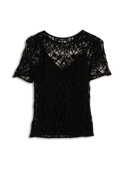 Blusa Scuba Cobweb Preto