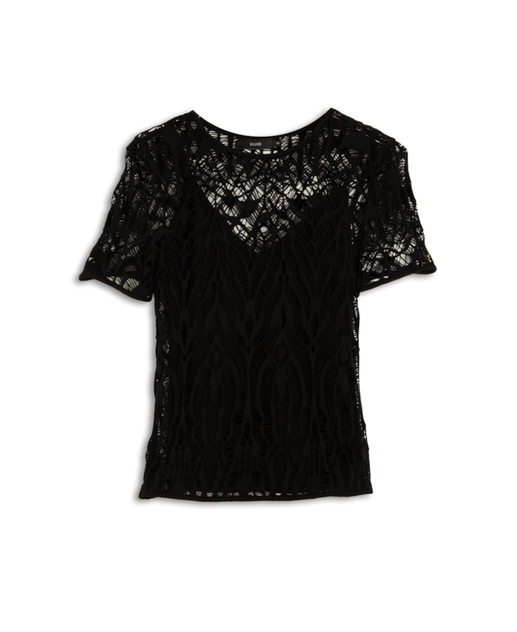Blusa Scuba Cobweb Preto