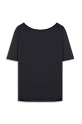 Blusa Seda Fluid T-Shirt Preto