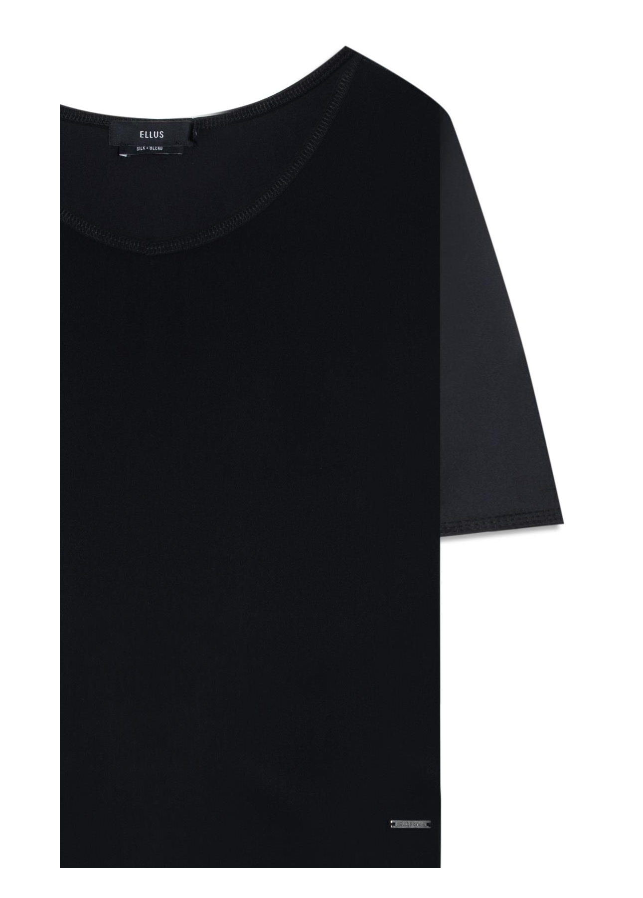 Blusa Seda Fluid T-Shirt Preto