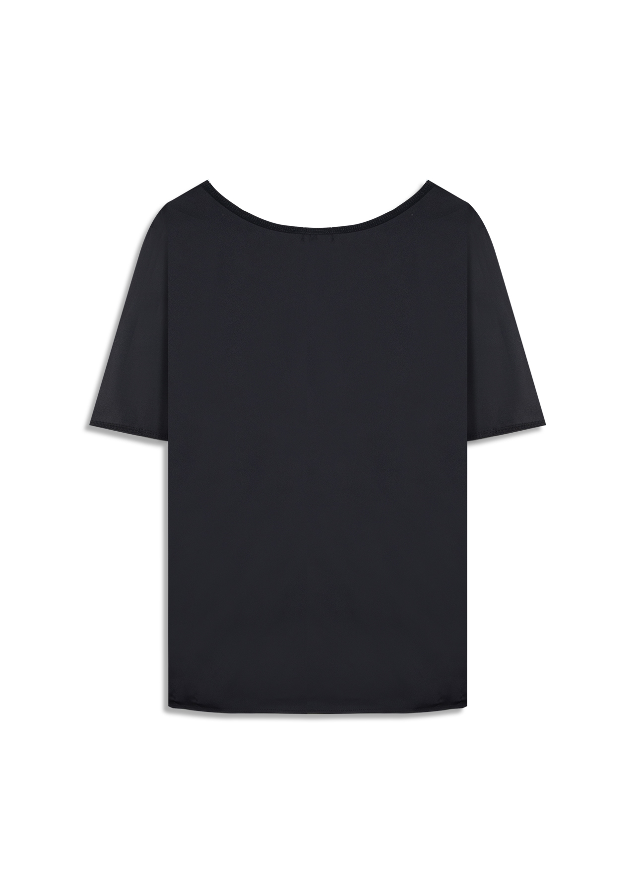 Blusa Seda Fluid T-Shirt Preto