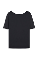 Blusa Seda Fluid T-Shirt Preto