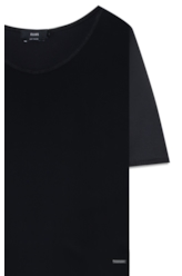 Blusa Seda Fluid T-Shirt Preto