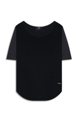 Blusa Seda Fluid T-Shirt Preto