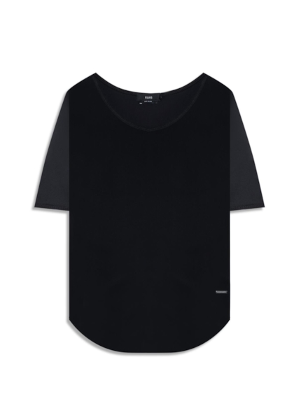 Blusa Seda Fluid T-Shirt Preto