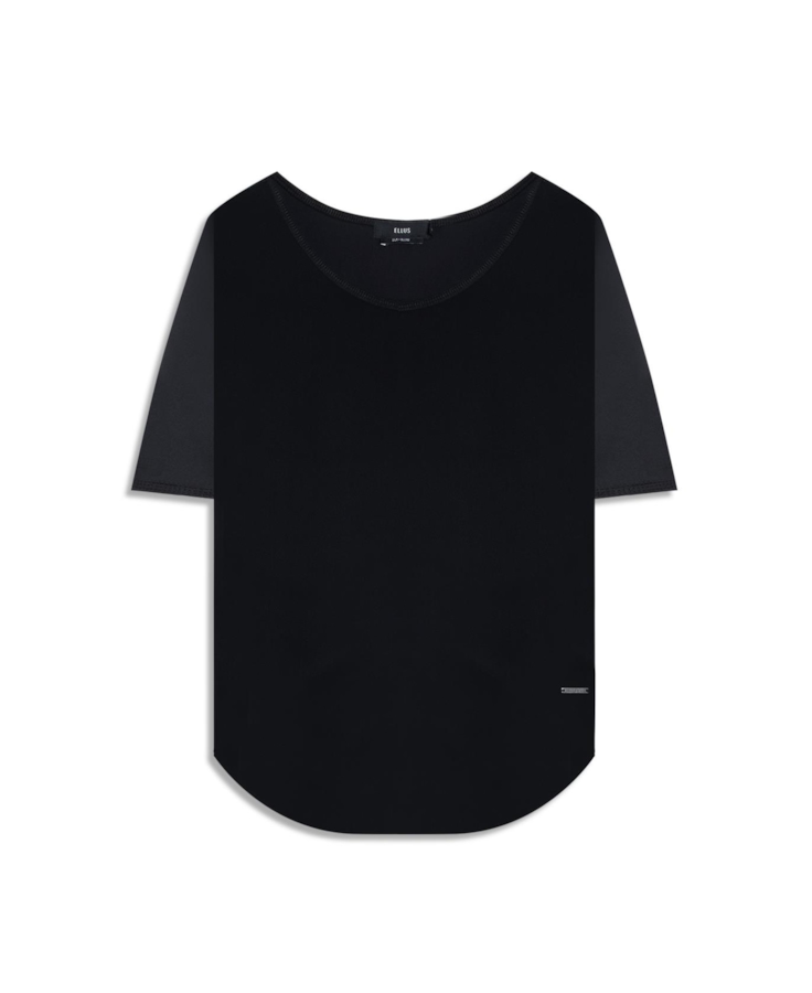 Blusa Seda Fluid T-Shirt Preto