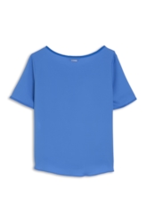 Blusa Seda Fluid T-Shirt Royal