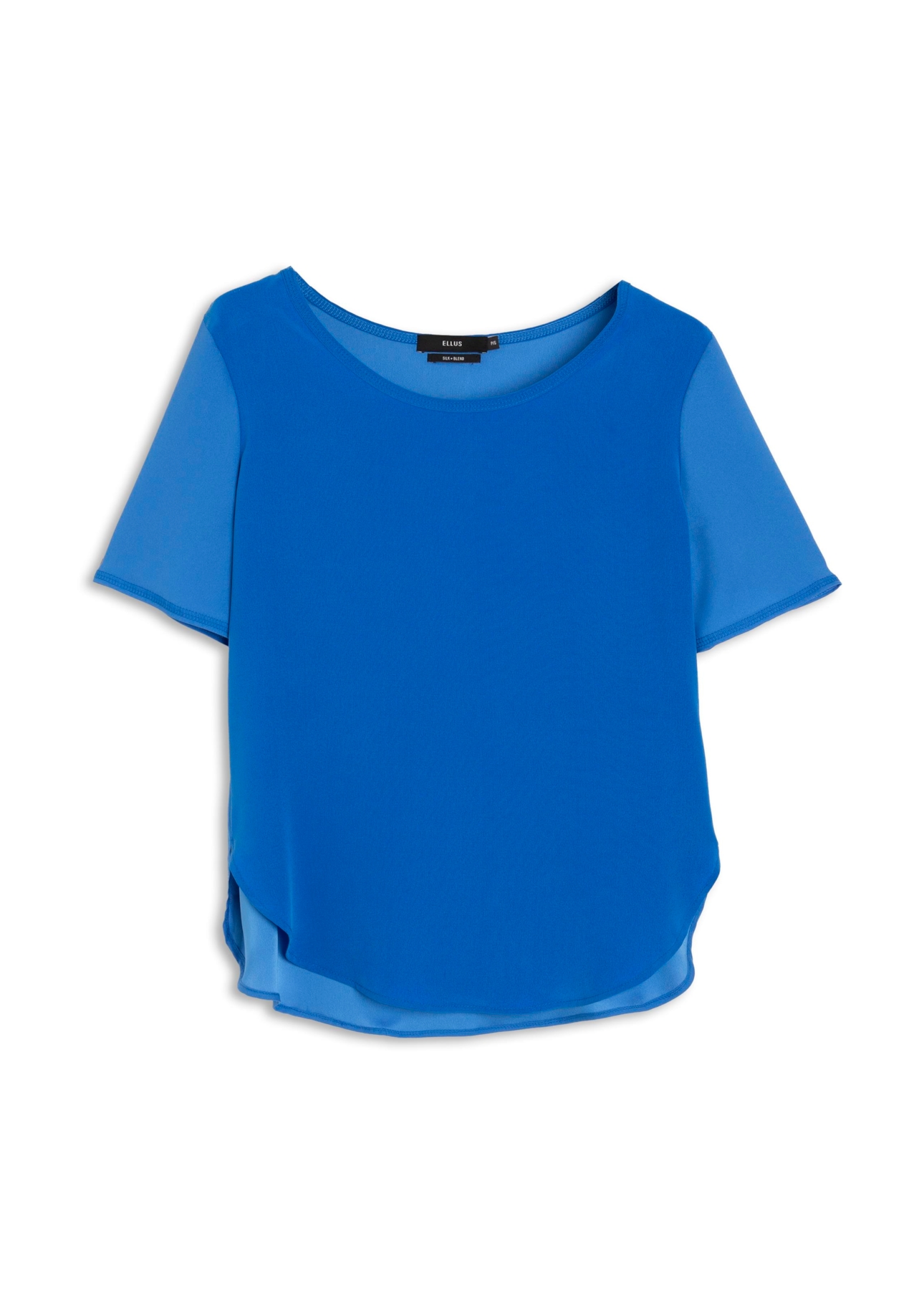 Blusa Seda Fluid T-Shirt Royal