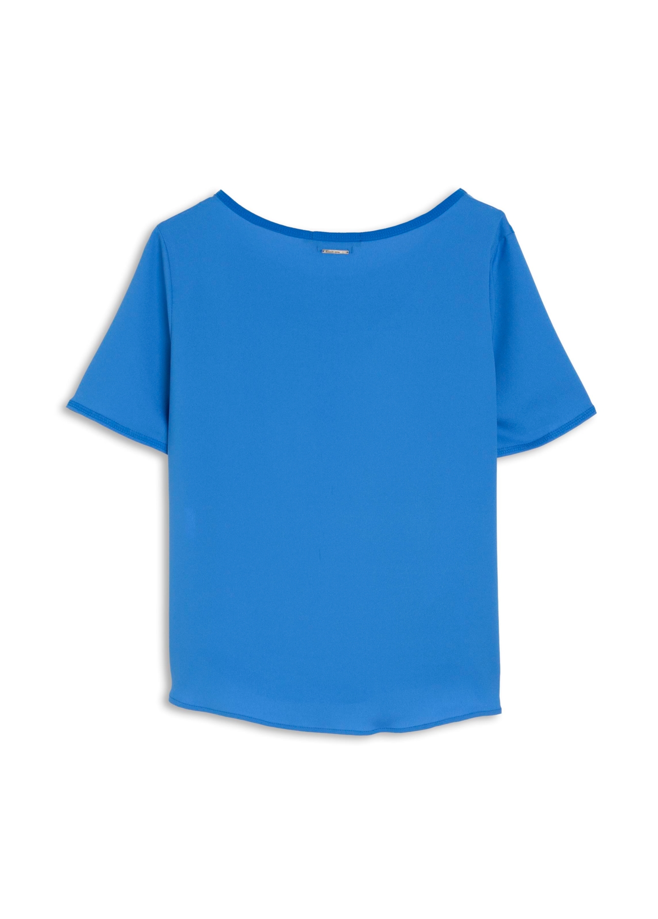 Blusa Seda Fluid T-Shirt Royal
