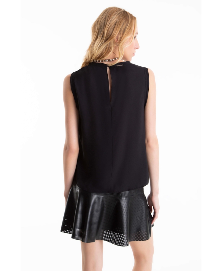 Blusa Segal Sleeveless Preto