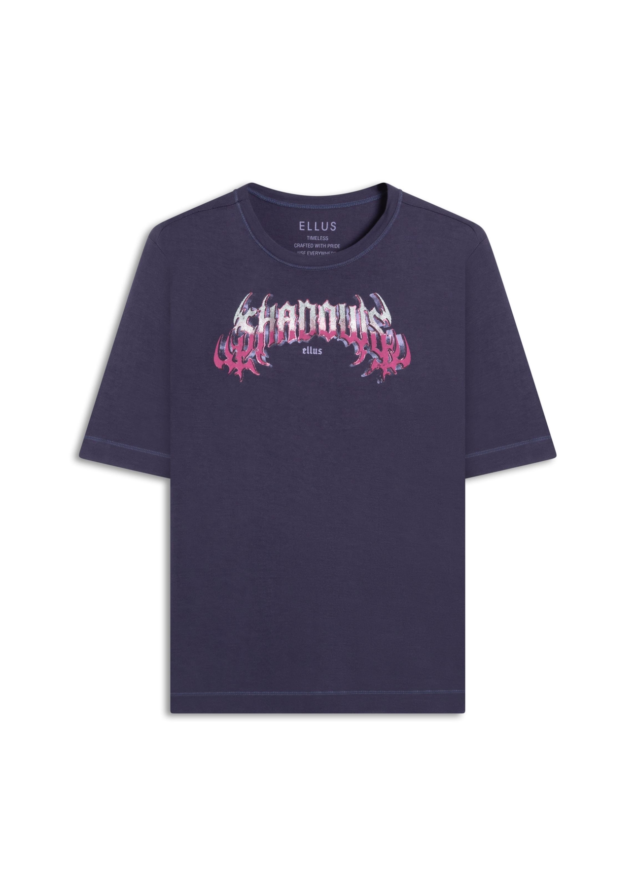 Blusa Shadows Boxy Purple Blue