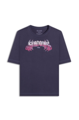 Blusa Shadows Boxy Purple Blue