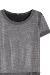 Blusa Shine Hotfix Prata