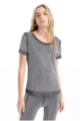 Blusa Shine Hotfix Prata