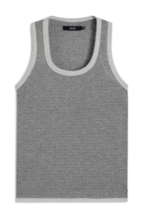 Blusa Shine Piping  Prata