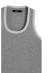 Blusa Shine Piping  Prata