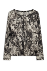 Blusa Slik Leafage Preto