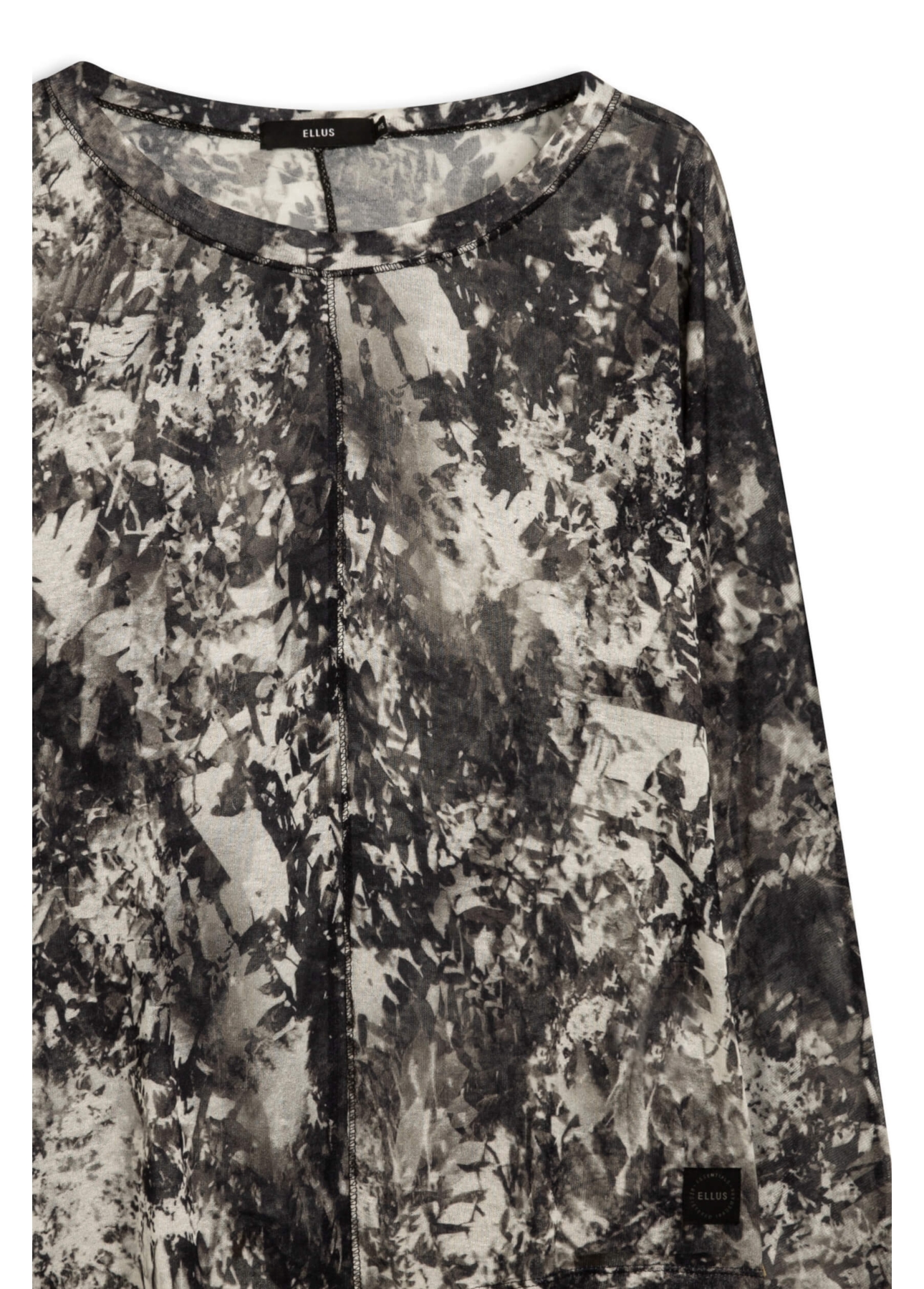Blusa Slik Leafage Preto