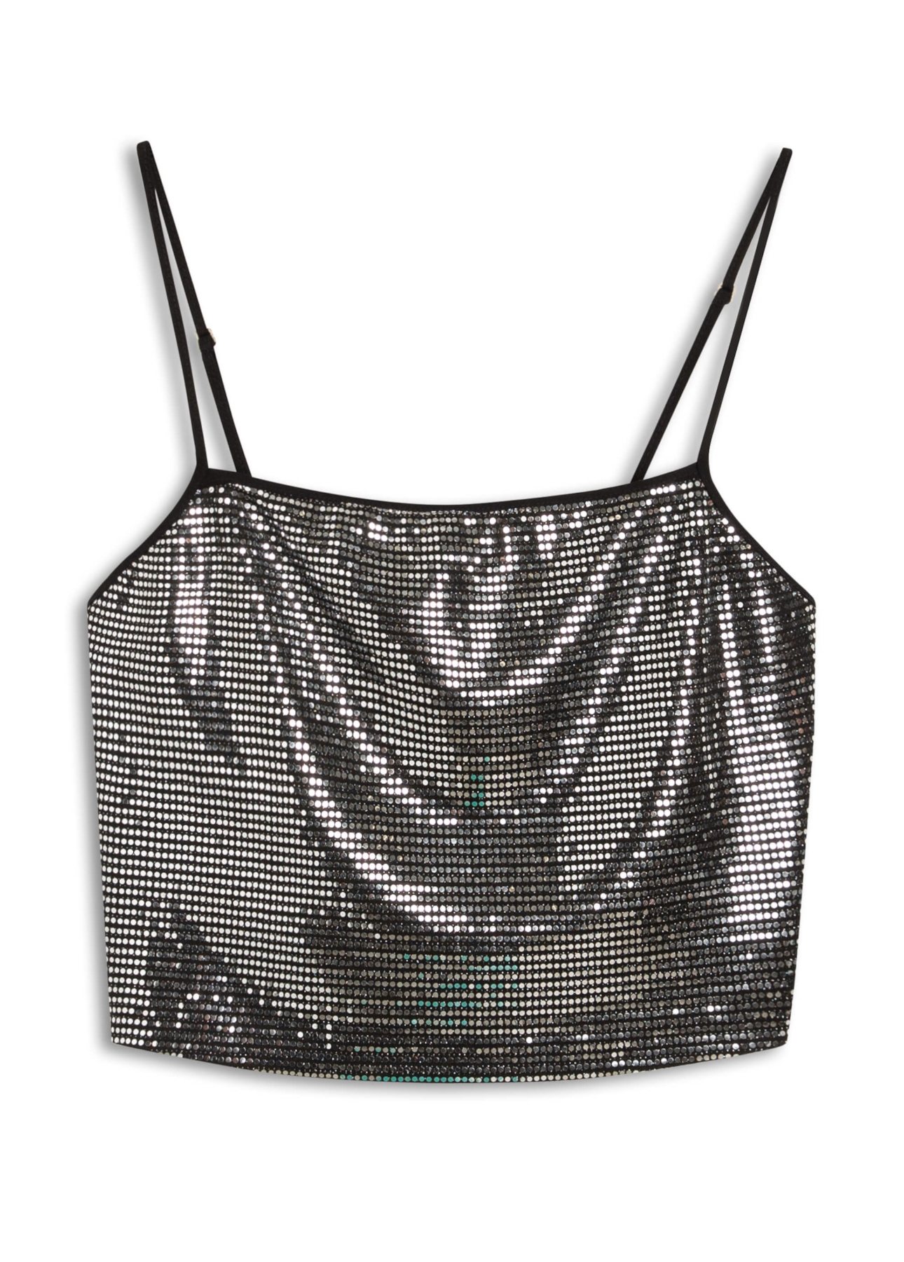 Blusa Square Cropped Prata