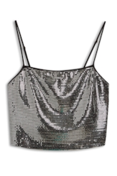 Blusa Square Cropped Prata