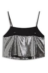 Blusa Square Cropped Prata