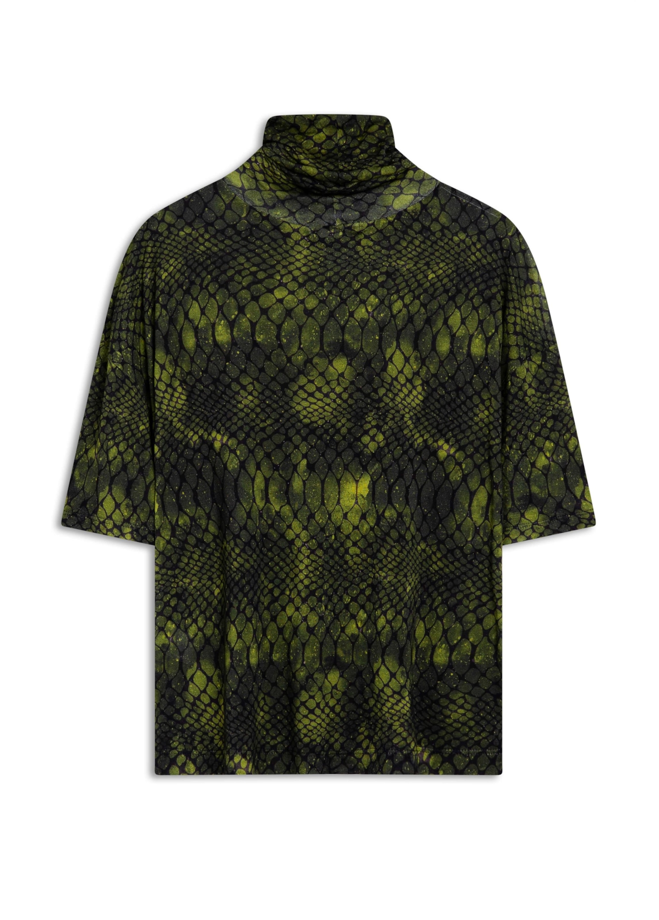 Blusa Strech High Collar Verde Oliva