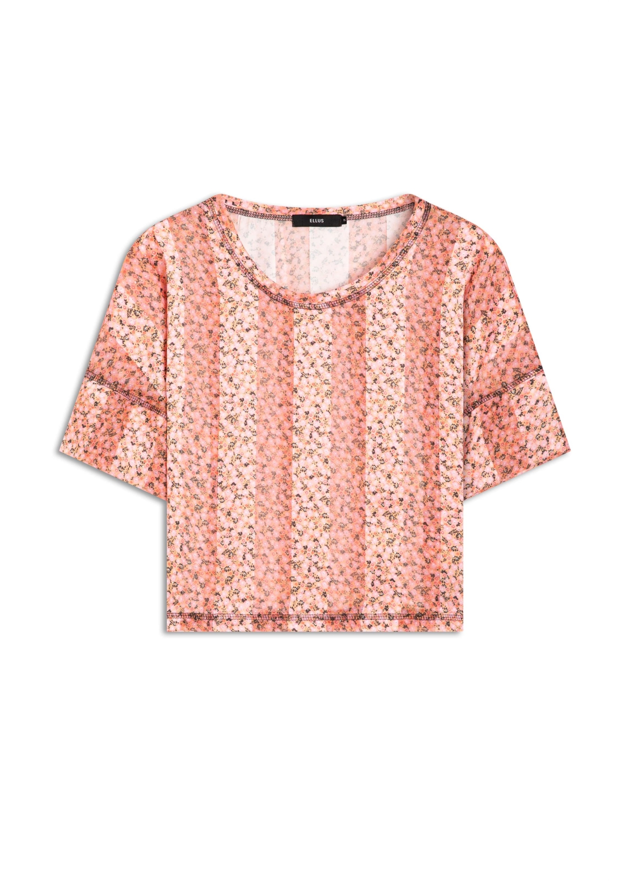 Blusa Stripe Mini Blossom Rosa Gum