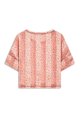 Blusa Stripe Mini Blossom Rosa Gum