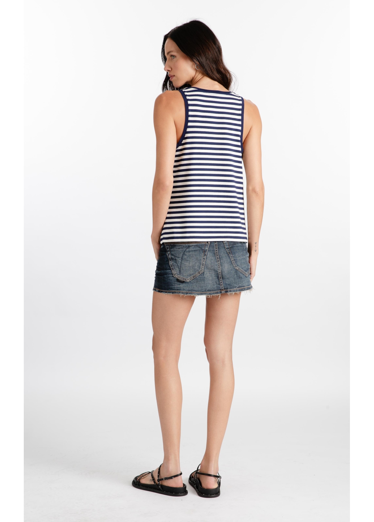 Blusa Striped Oslo Dark Navy