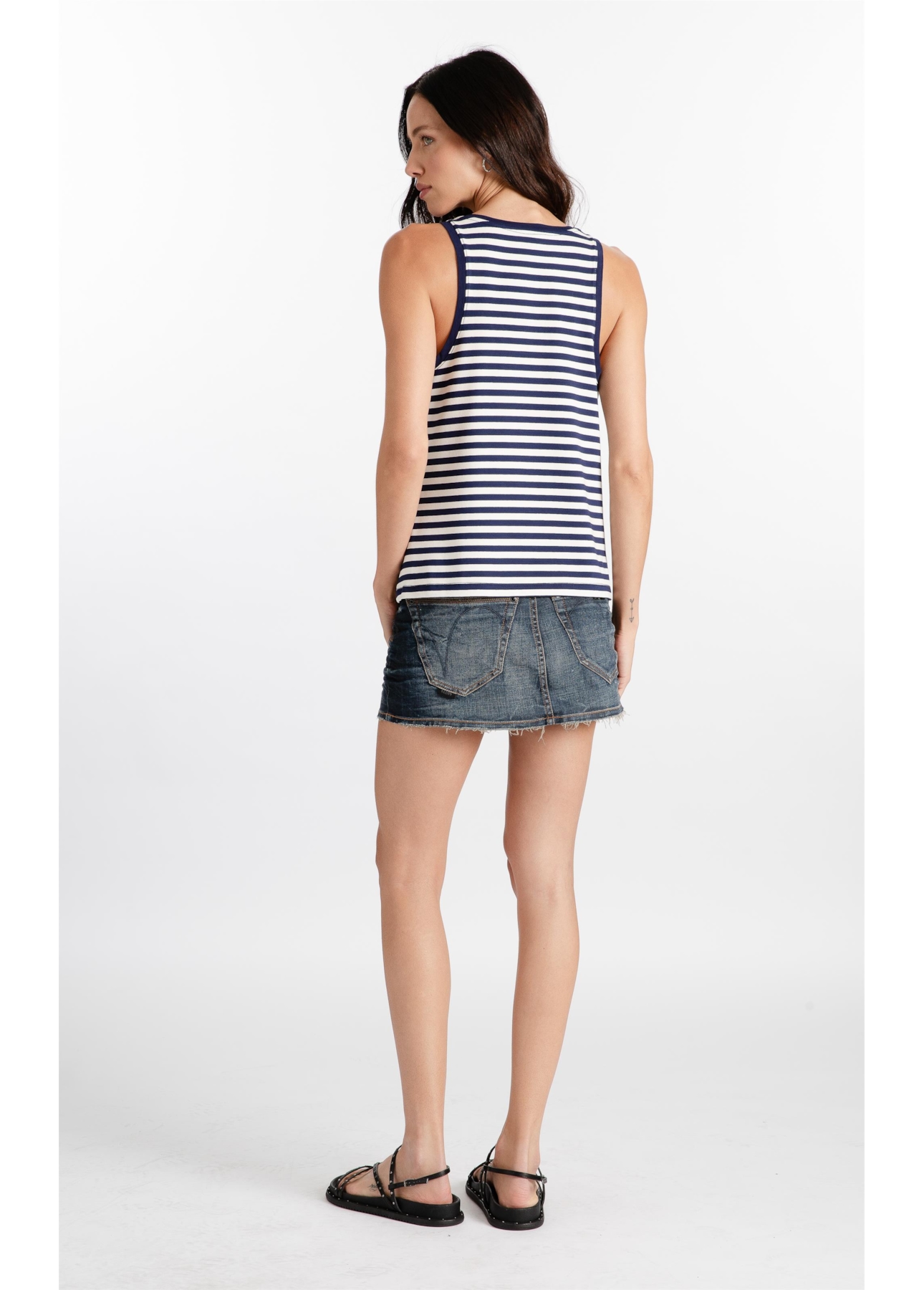 Blusa Striped Oslo Dark Navy