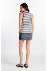 Blusa Striped Oslo Dark Navy