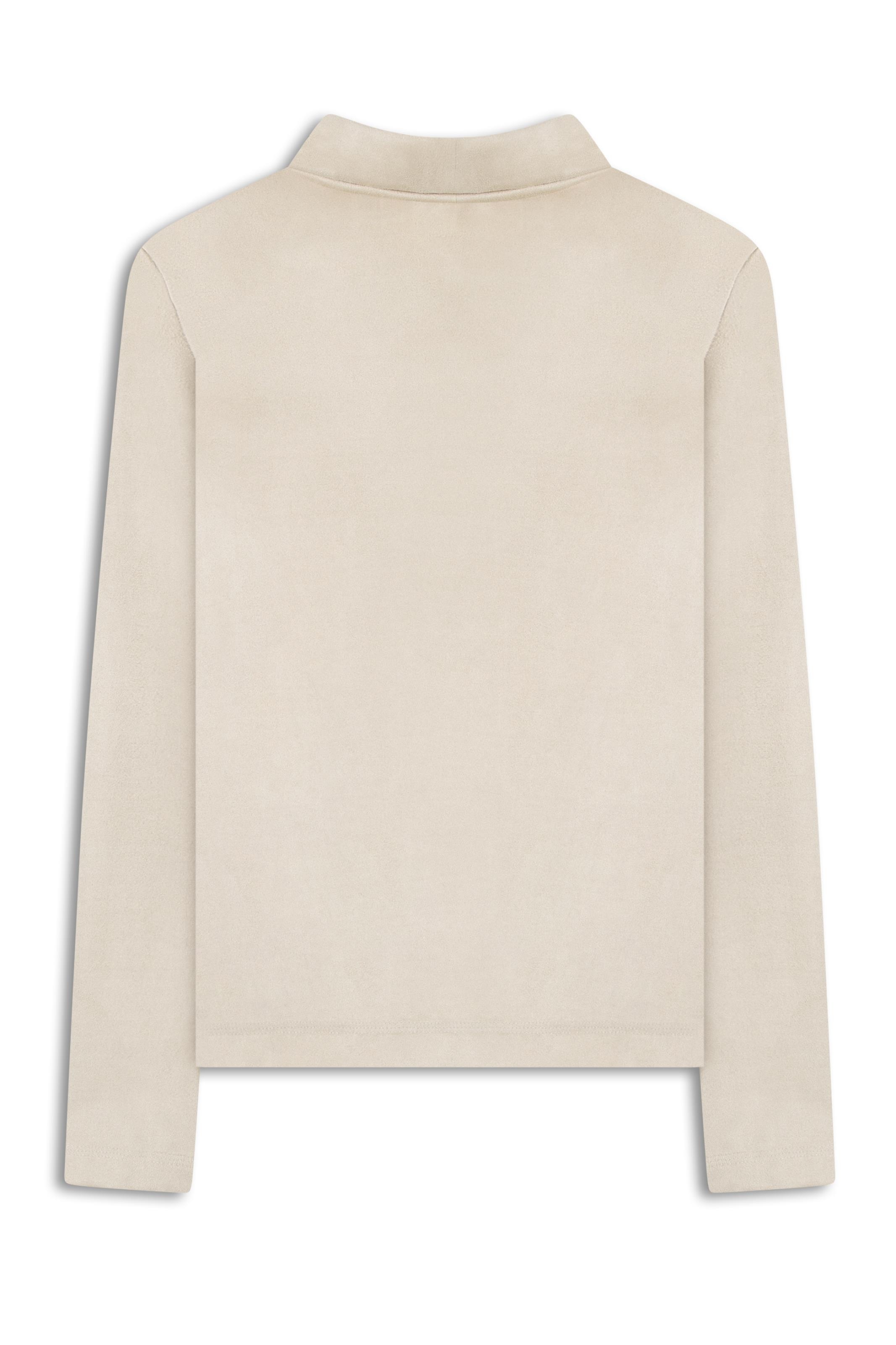 トップス She Tokyo Ashley ecru Blusa Suede Turtleneck Sandy