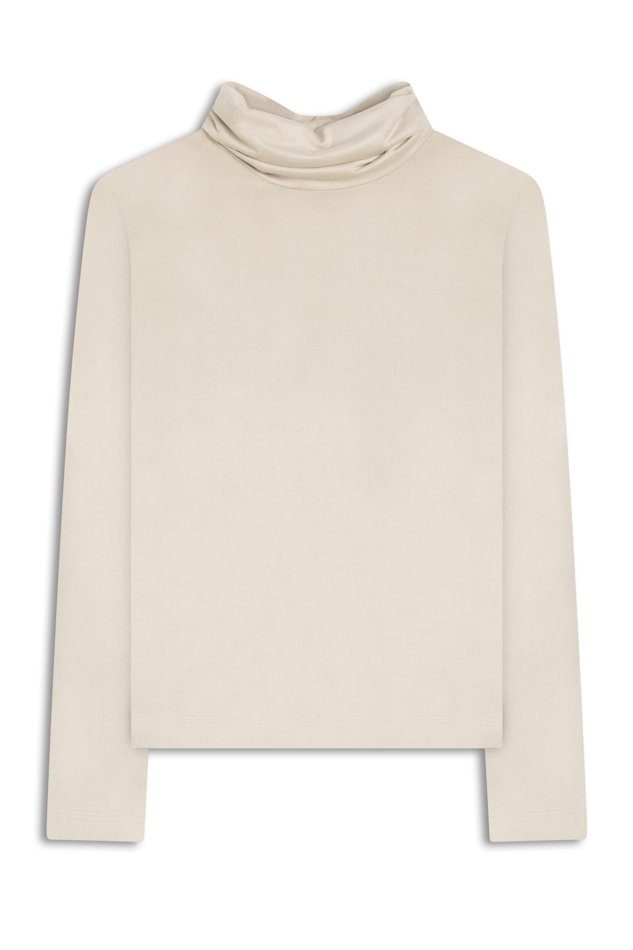 Blusa Suede Turtleneck Sandy
