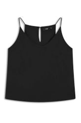Blusa Swimmer Necklace Preto